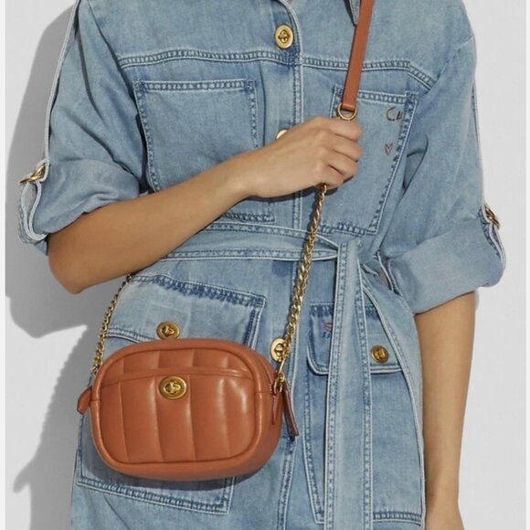 Coach Handbags - Small Coach Leather Camera Bag With Quilting, Style No. C4814